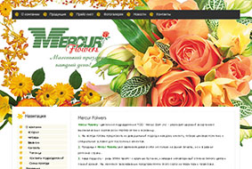 Сайт для «Mercur Flowers»